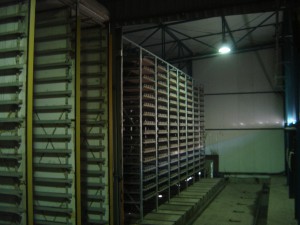 Linia do produkcji betonowych elementów wibro prasowanych